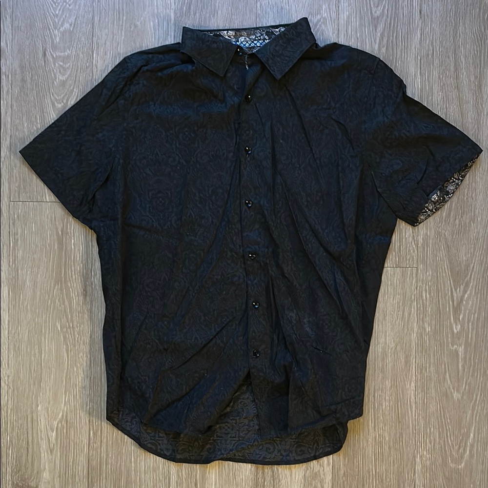 Robert Graham Black Casual Button Down Shirt